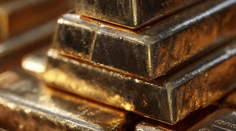 Gold declines, silver rises